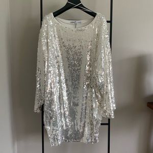 ZARA NWT sequin mini dress size M